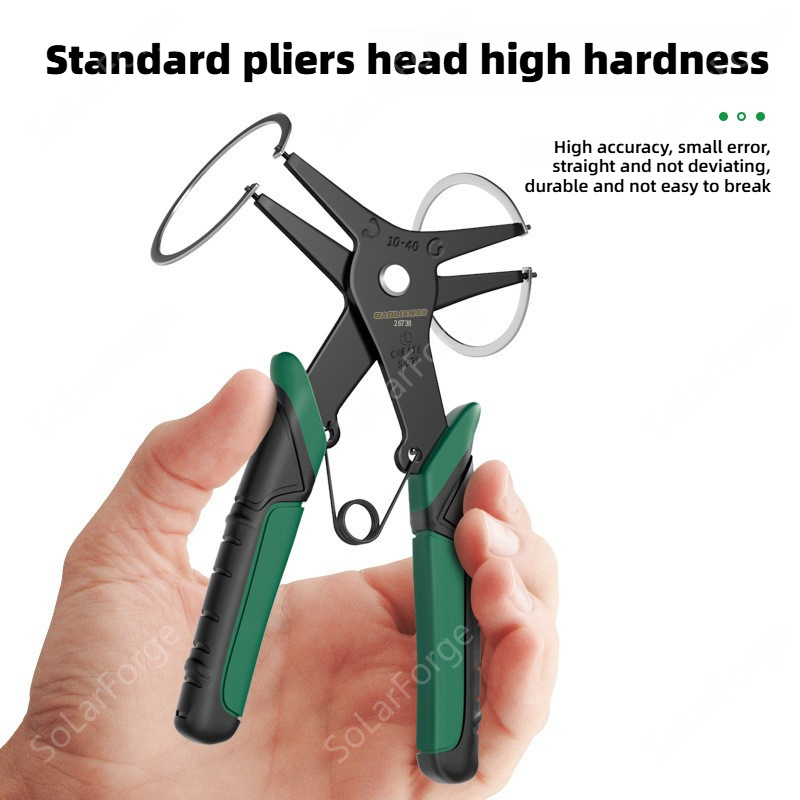 Multi Tool Plier - スナップリングプライヤー タイプ サークリッププライヤー 多機能圧着工具 内外リングリムーバー 保持サークリッププライヤー