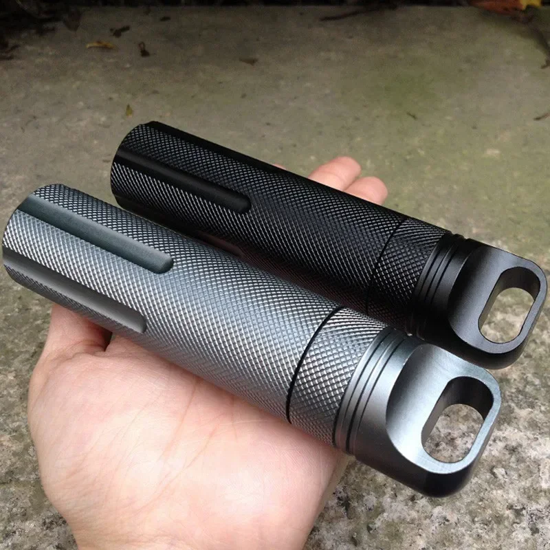 Water Purification Straw - 屋外 CNC 防水緊急応急処置キット安全サバイバル機器アルミ薬瓶キャンプ EDC 貯蔵タンクボックス