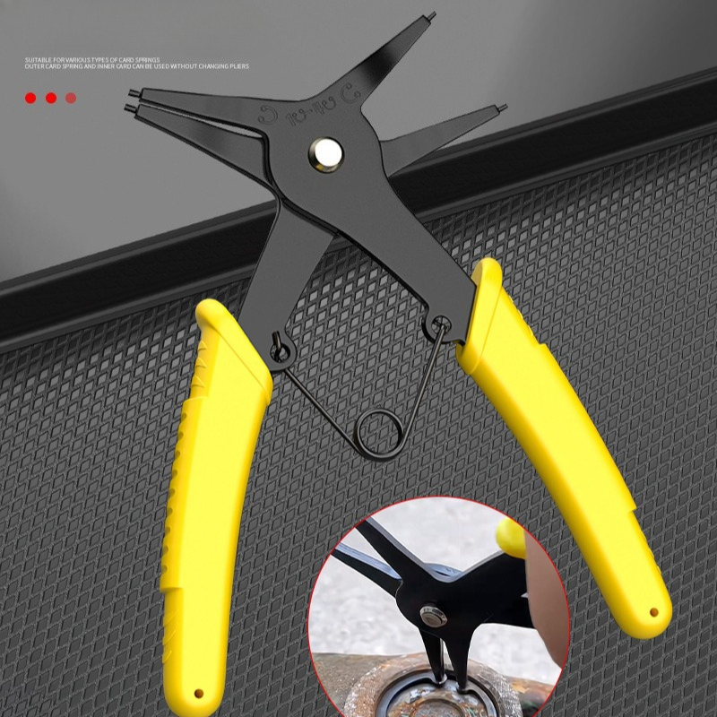 Multi Tool Plier - 2-in-1両用スナップリングプライヤー、自動車およびエンジンメンテナンス用多機能スナップリングプライヤー