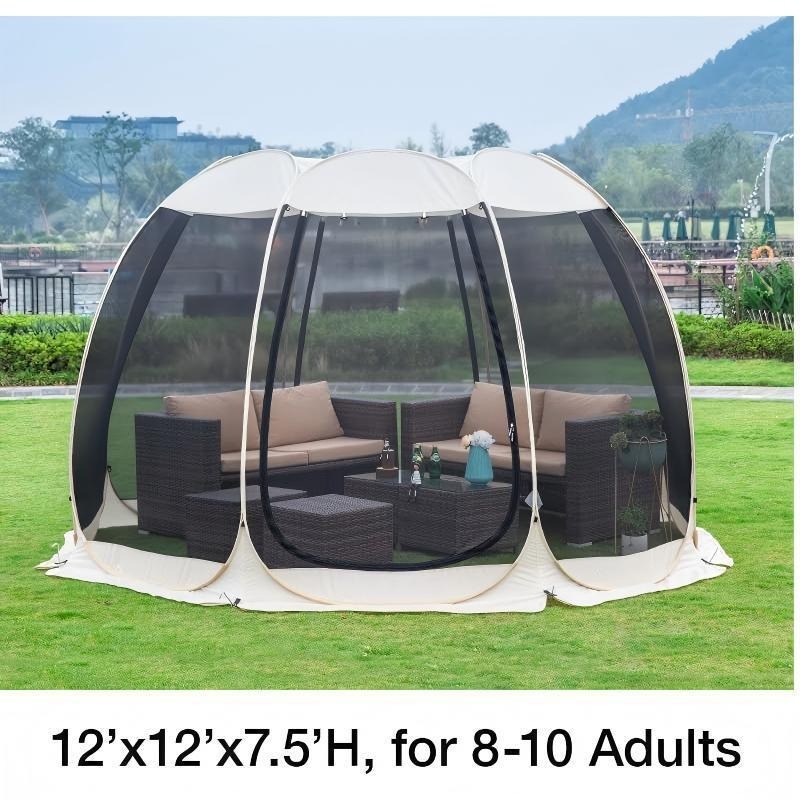 Emergency Mylar Tent - ホットセール6面メッシュスクリーンパーティーテント耐久性のある防水屋外テントキャンプ裏庭ガーデンパーティー用