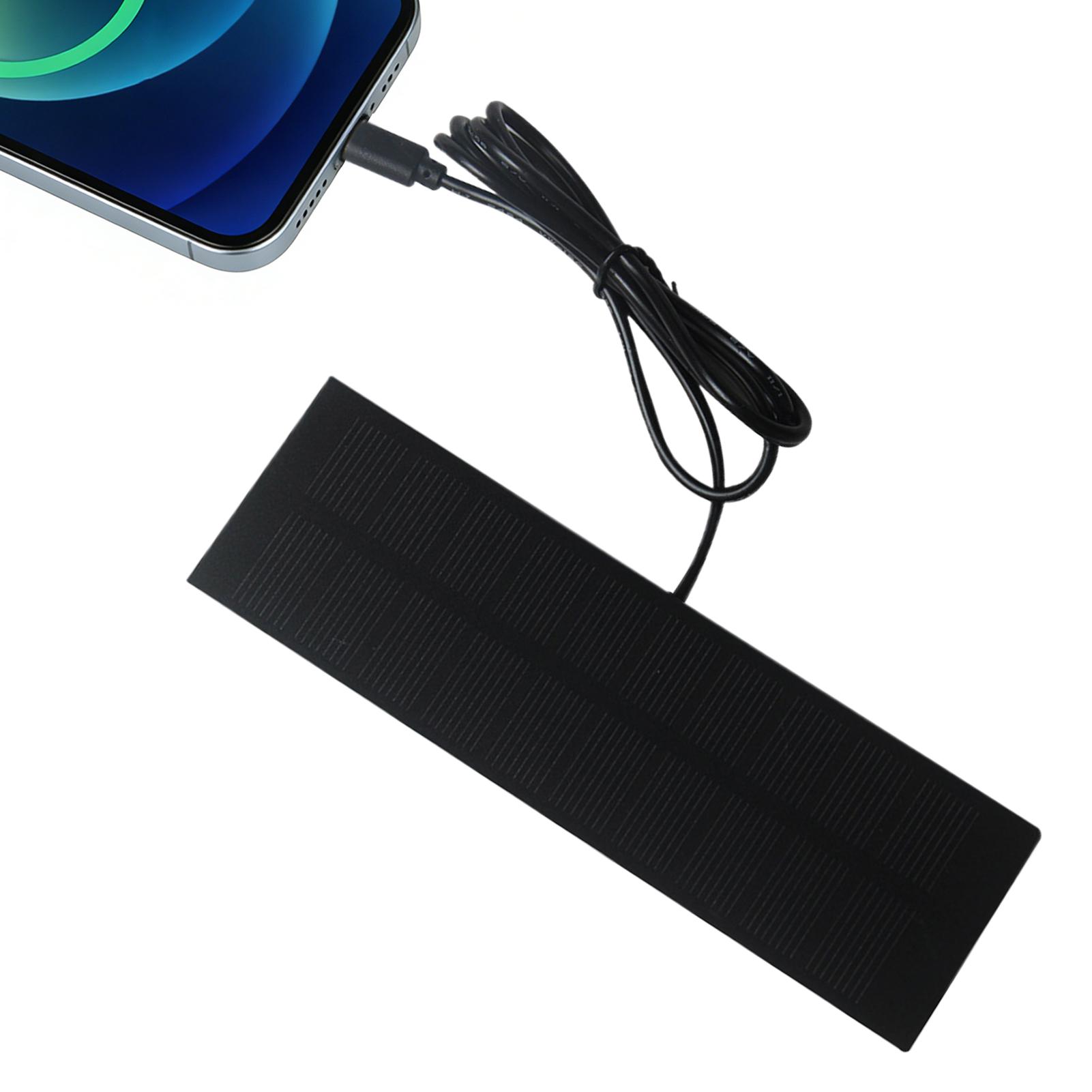 Solar Emergency Charger - 5W 5V ソーラーパネル充電器 タイプC出力付き 緊急電源システム 軽量