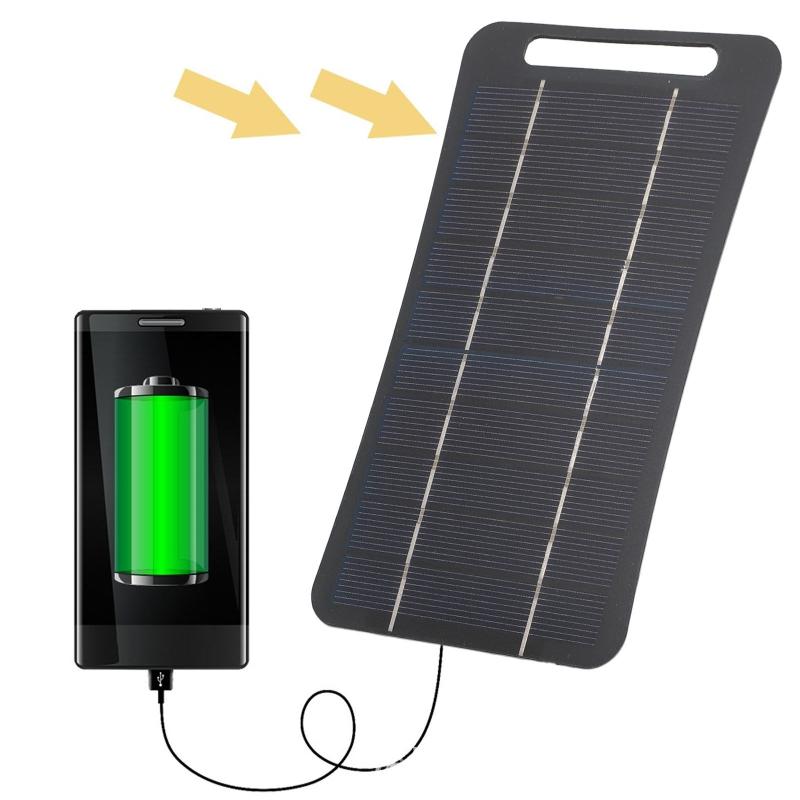 Solar Emergency Charger - 2Wソーラーチャージャー、USB-C急速充電対応、携帯電話、モバイルバッテリー、キャンプ、ハイキング、緊急電源用