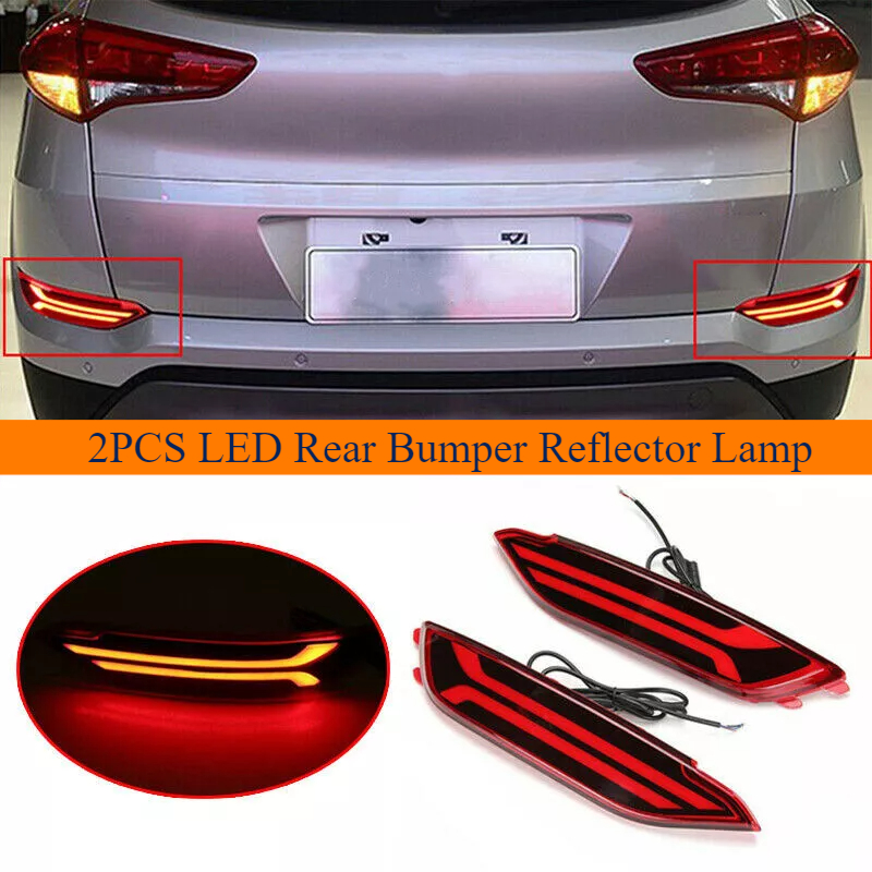 Sos Light Strobe - ヒュンダイタクソン2015, 2016, 2017, 2018,,2個用の車のリアフォグランプ,方向指示器,ブレーキライト