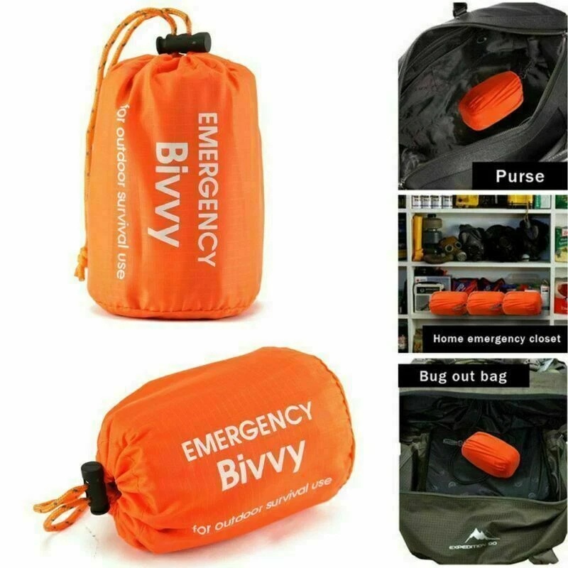 1-5パック緊急用寝袋サーマルブランケット防水アウトドアサバ - Bivy Bag Emergency のレビューと価格