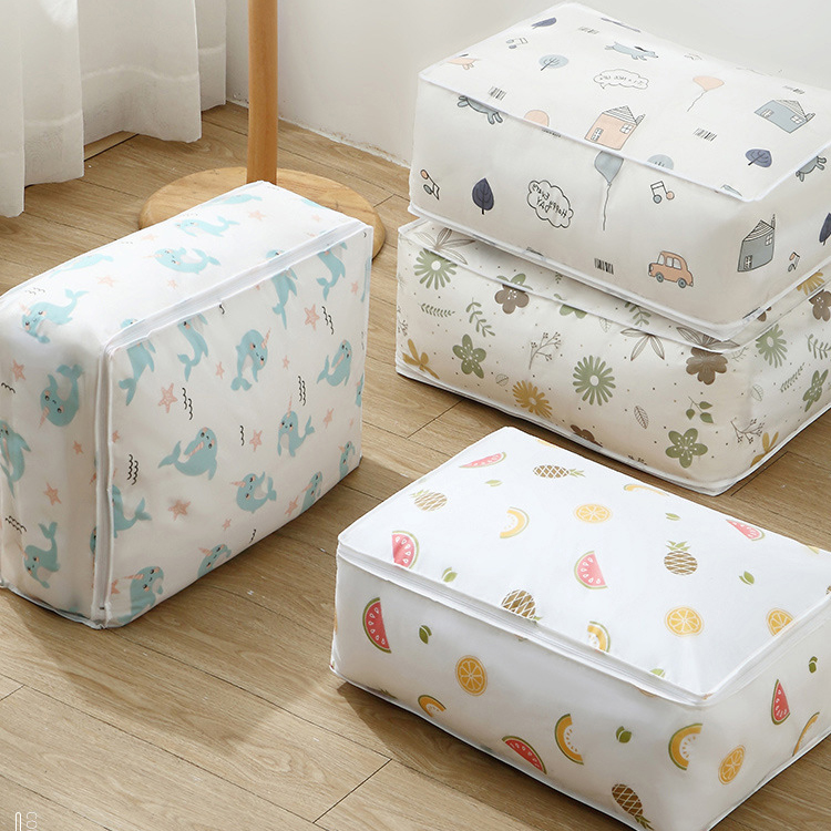 1pc Peva プリント防水防塵キルト収納袋、折りたたみ可 - Water Bag Collapsible のレビューと価格