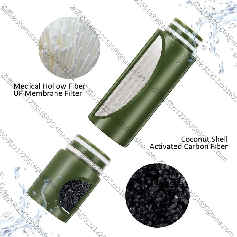 屋外浄水器アクセサリー、携帯用ストロー浄水ツール、多機能に適 - Water Purification Straw のレビューと価格