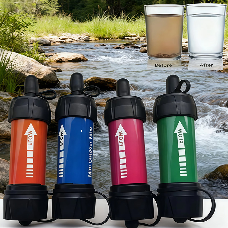緊急時やキャンプ、ハイキング用の携帯型浄水器 - 緊急時や災 - Water Purification Straw のレビューと価格