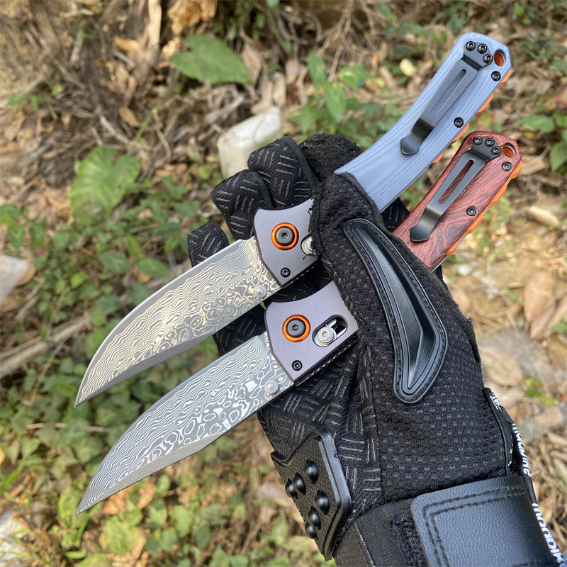 折りたたみ BM 15080 ナイフポケットダマスカス刃木製 - Fishing Kit Compact のレビューと価格