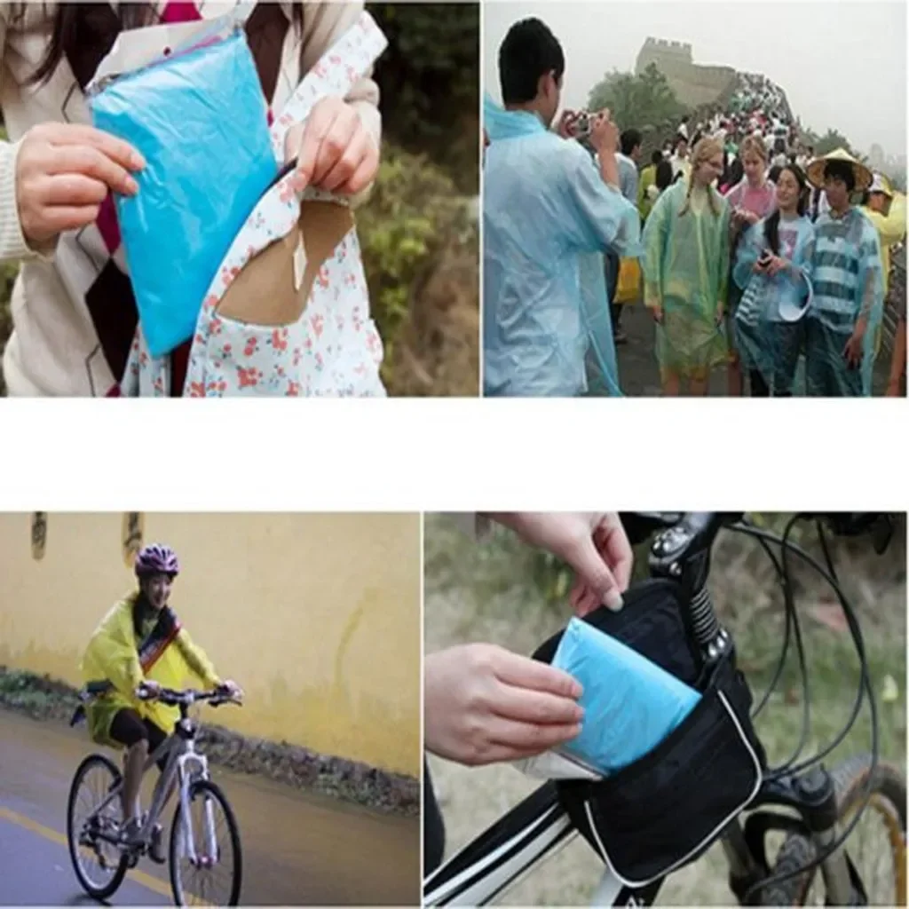 子供のための使い捨てレインコート,フード付きポンチョ,アウト - Emergency Poncho Rain のレビューと価格